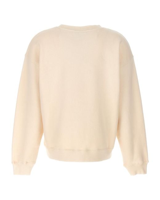 Maison Kitsuné Natural Logo Logo Hoodie