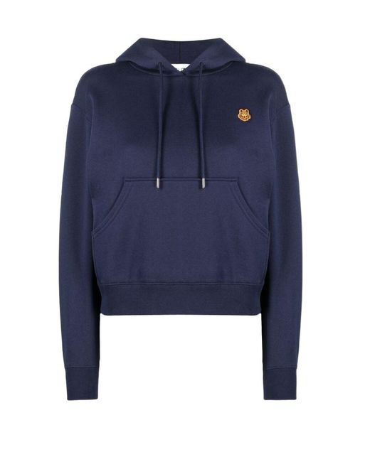 KENZO Blue Tiger Crest Hoodie