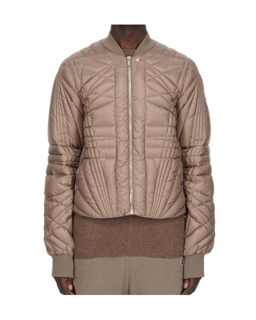 Moncler Brown Moncler Rick Owens Megapenta Flight Jacket for men