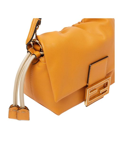 Fendi Orange Dark Nappa Leather Mini-Bag