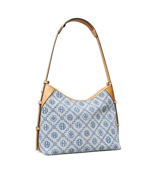 Tory Burch Blue Denim Messenger Bag