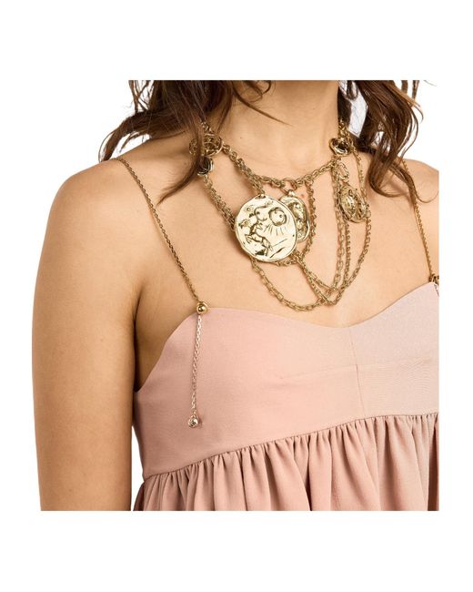Chloé Pink Ruffle Cami Top