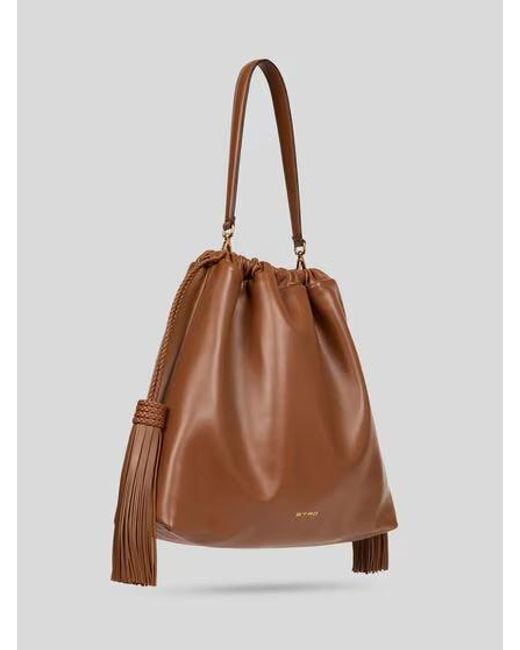 Etro Brown Kalispera Tassel Shoulder Bag