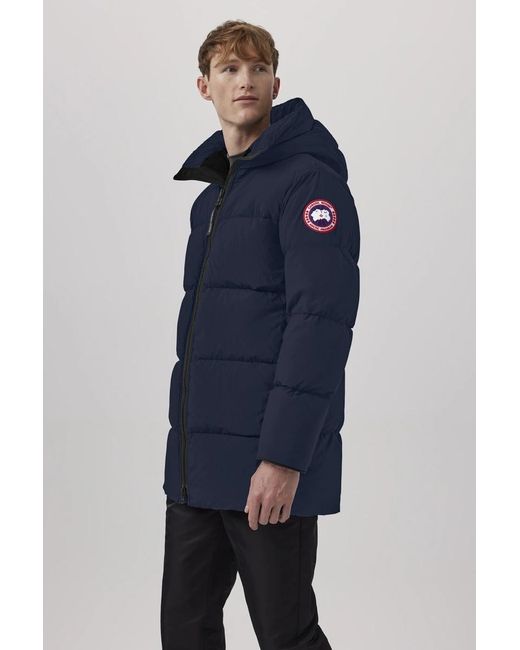 Canada Goose Blue Zip-Up Padded Down Jacket for men