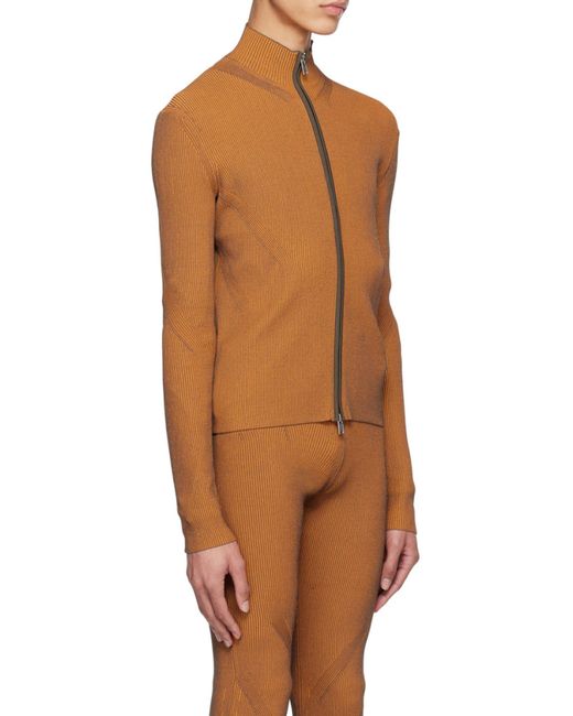 Dion Lee Brown Angled Rib Sweater for men