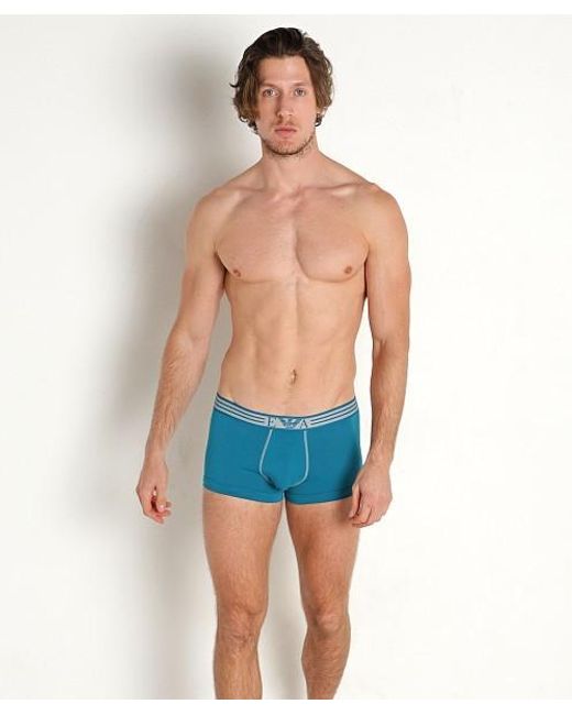 Emporio Armani Blue Elastic Waist Underwear for men