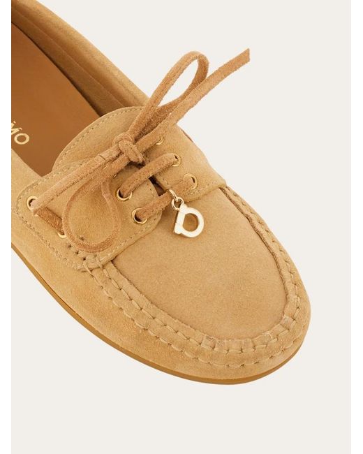 Ferragamo Natural Ferragamo Flippy Bow Detail Flat Shoes