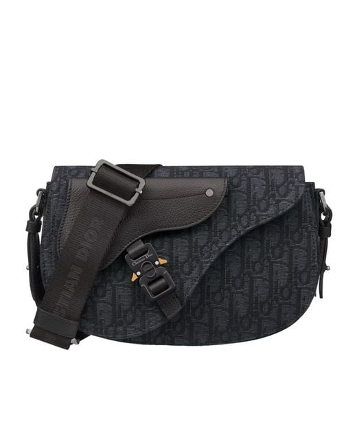 Dior Black Saddle Shoulder Bag for men