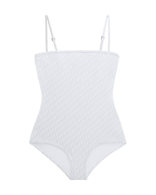 Dior White Iviera One-Piece Swimsuit