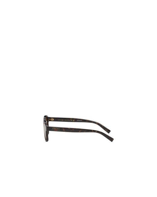 Gucci Metallic Eyewear Square Frame Sunglasses for men