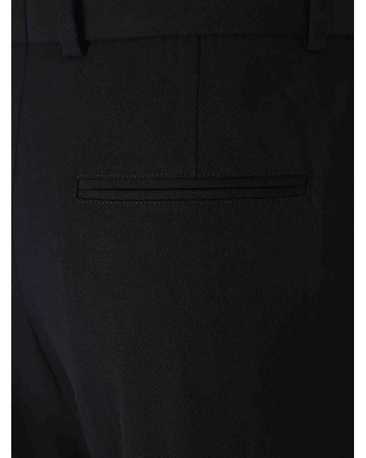 Jacquemus Black Pleated Herringbone Trousers for men