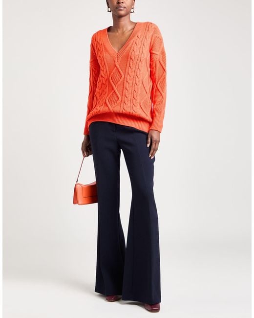 MAX&Co. Orange Cable-Knit Jumper