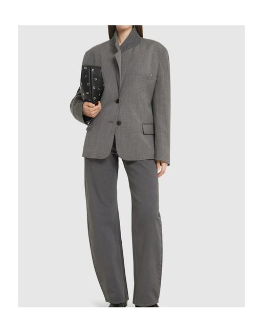 Low Classic Gray Classic Wool Blend Blazer