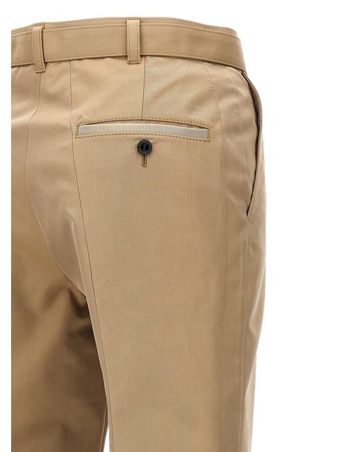 Sacai Natural Flared Belted Trousers