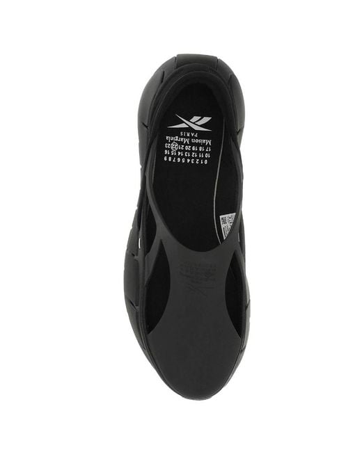 Maison Margiela Black X Reebok Cut-Out Slip-On Sneakers for men