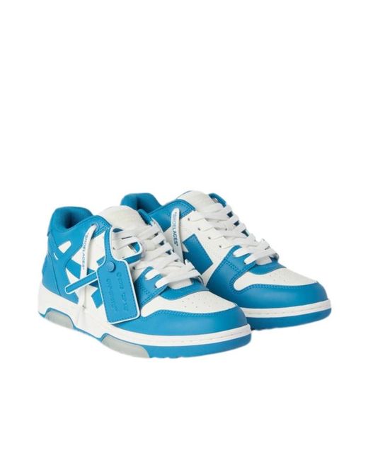 Off-White c/o Virgil Abloh Blue Round-Toe Sneakers for men