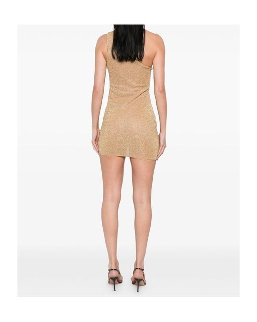 Oseree Natural One Shoulder Dress