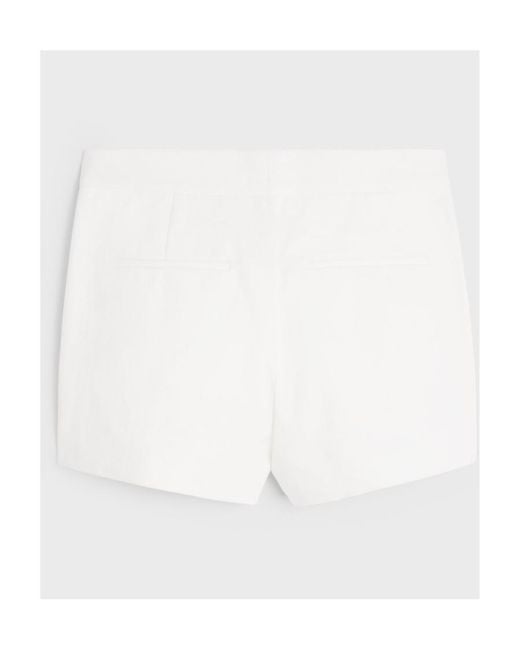 Céline White Yachting Mini Shorts