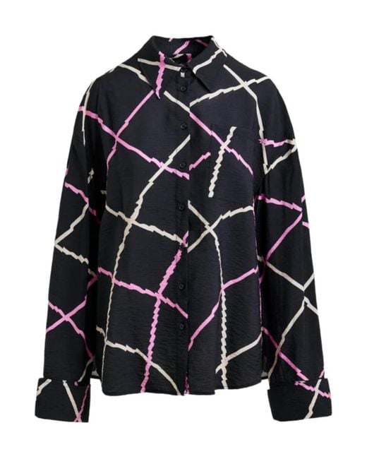 Essentiel Antwerp Black Long-Sleeved Shirt