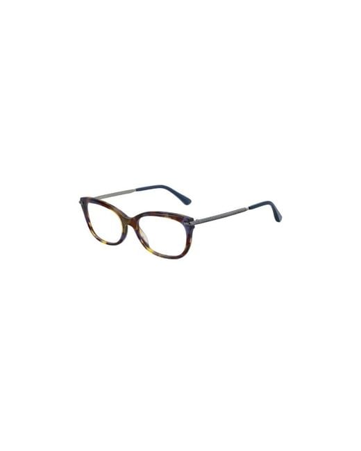 Jimmy Choo Multicolor Eyewear Jc217 Rectangular Glasses