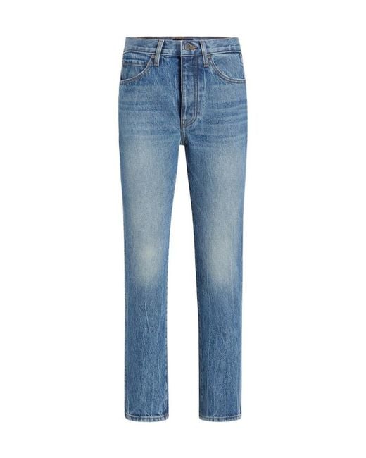 Khaite Blue Straight-Leg Jeans