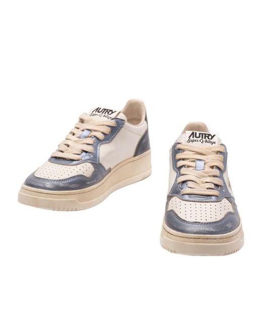 Autry Multicolor Medalist Super Vintage Lace-Up Sneakers