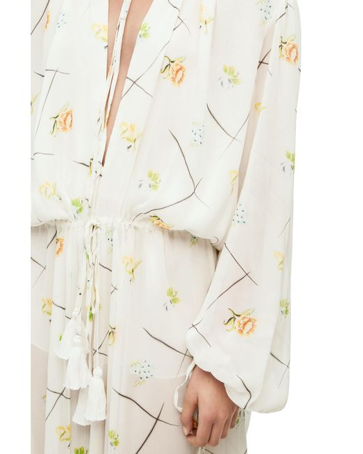 Loewe White Flower Maxi Dress