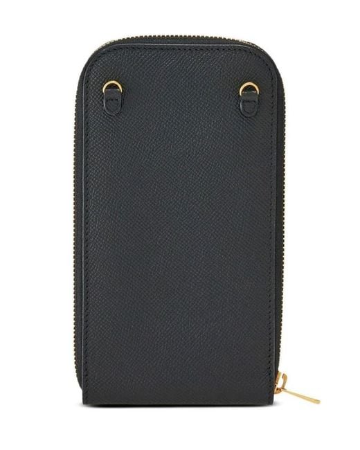 Ferragamo Gray Zipper Cell Phone Shoulder Bag