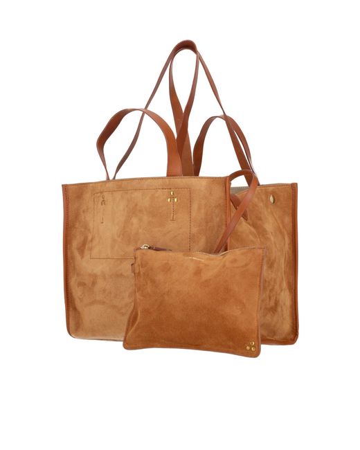 Jérôme Dreyfuss Brown Léon M Suede Tote Bag