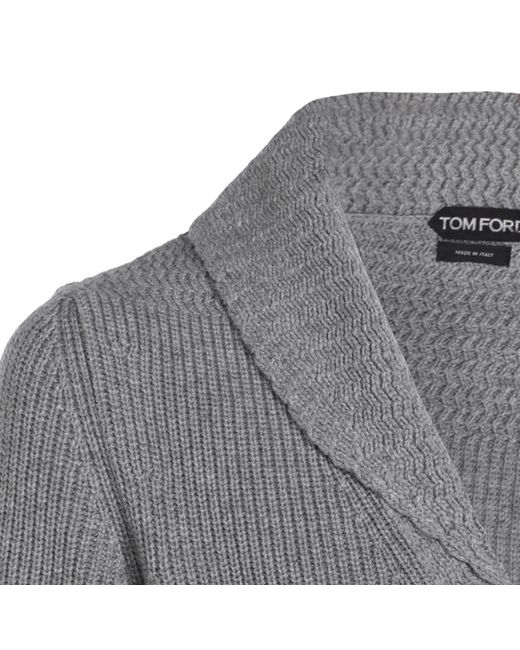 Tom Ford Gray Sweaters _Ws for men