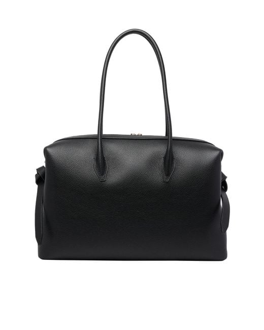 Yuzefi Black Large Brioche Duffle Bag
