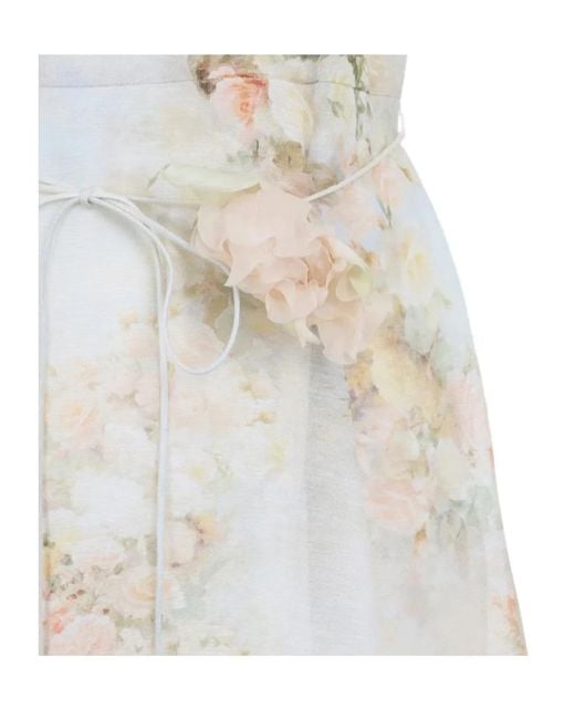 Zimmermann White Turtleneck Dress