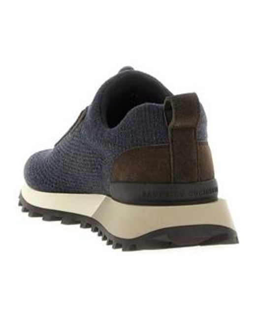 Brunello Cucinelli Black Monili-Detailed Runners Sneakers