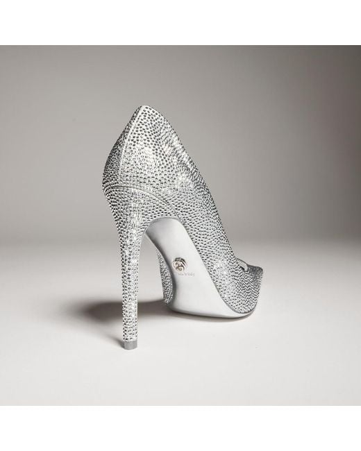 Gucci White Donna Crystal Pump