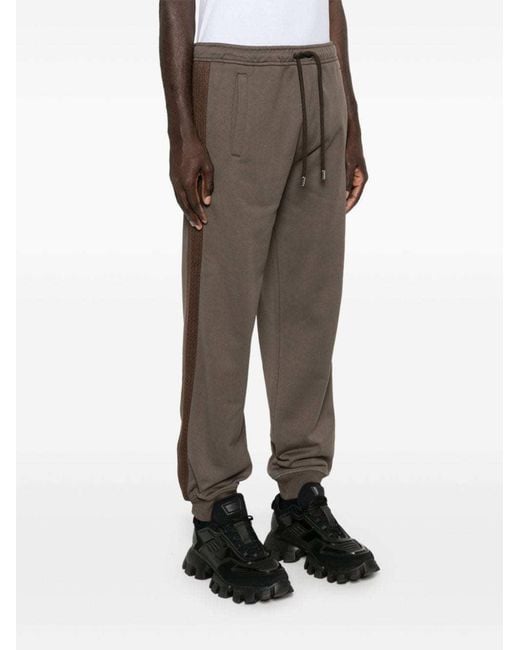 Lanvin Gray Side Curb Joggers for men