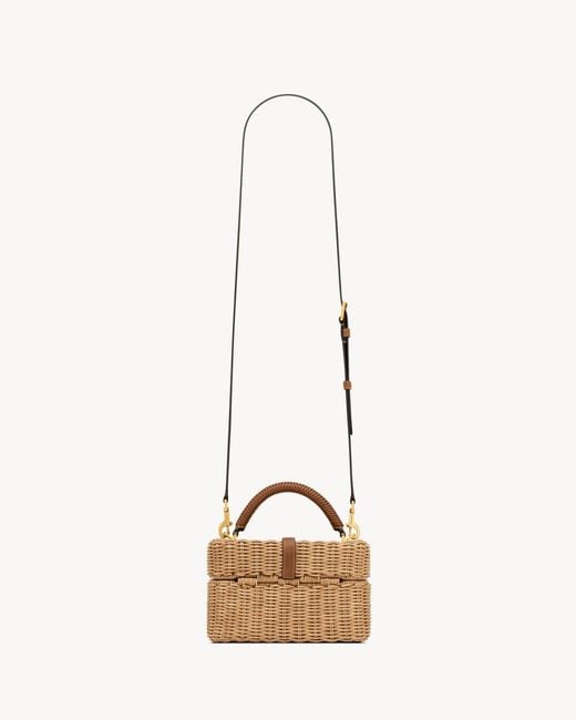 Saint Laurent Natural Gaby Vanity Bag