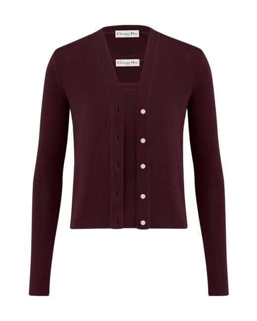 Dior Red Twinset