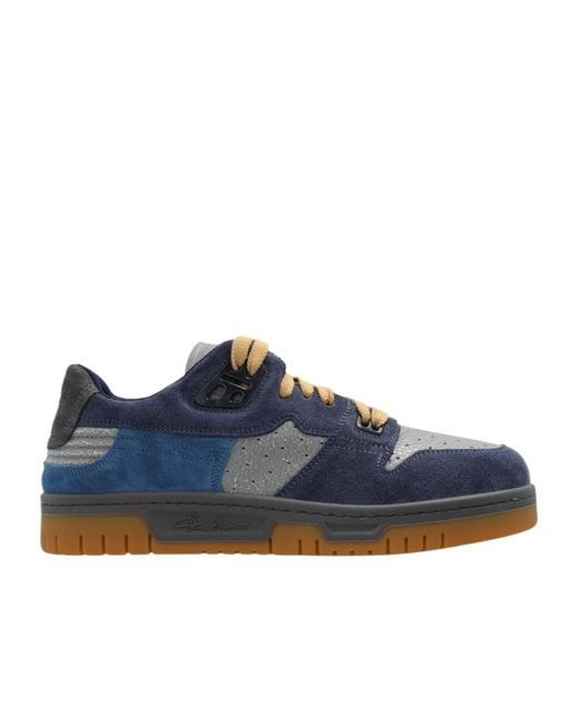 Acne Blue Lace Up Sneakers