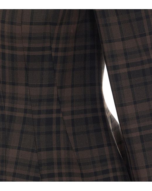 Aniye By Black Noa Check Peplum Blazer