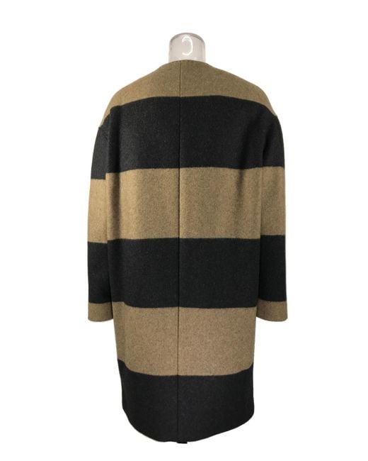 Max Mara Black Round-Neck Coat
