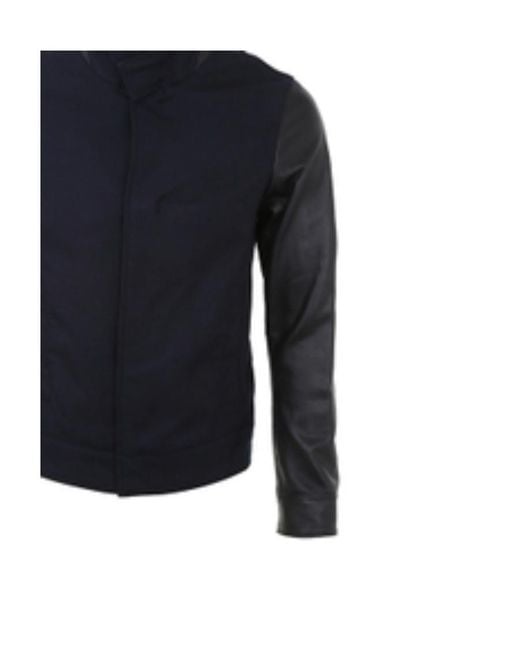 Emporio Armani Blue Long-Sleeved Casual Jacket for men
