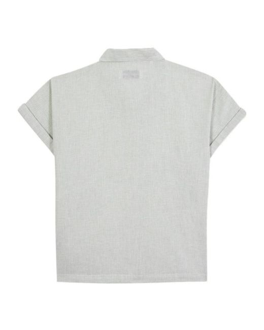 Maison Labiche Gray Palm Trees Surville Shirt