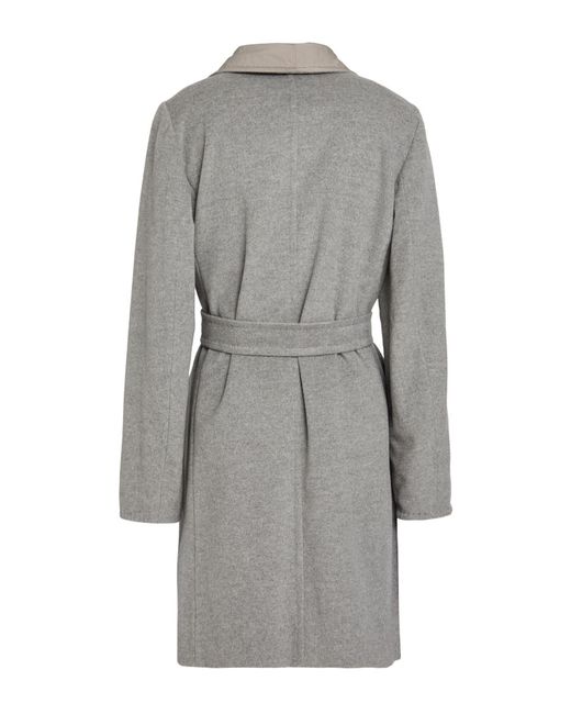 Max Mara Gray Solid Color Coats