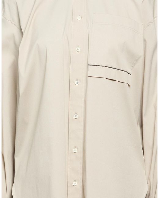 Brunello Cucinelli White Solid Colour Shirts