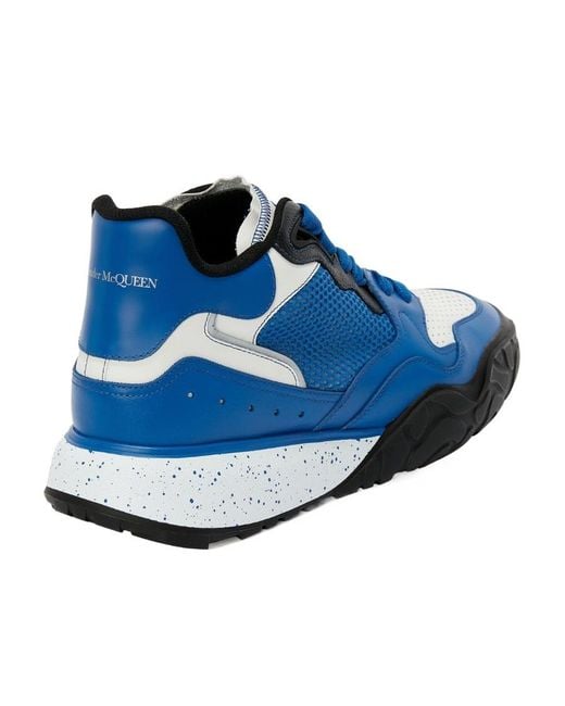 McQueen Blue Court Low-Top Sneakers for men
