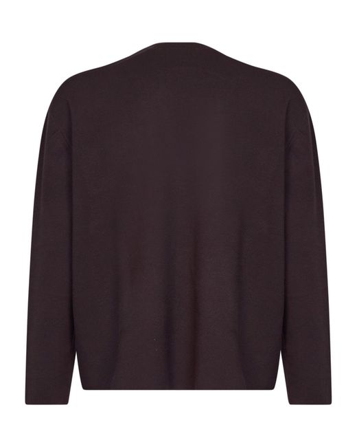 Hevò Blue Fiumara Ribbed Crewneck Knitted Sweater for men