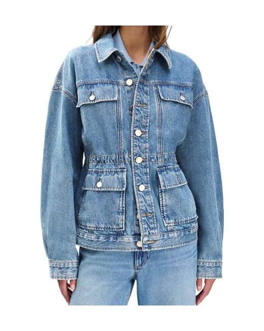 Rag & Bone Blue Amy Trucker Denim Jacket
