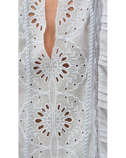 Isabel Marant Gray Étoile Preya Embroidered Mini Dress