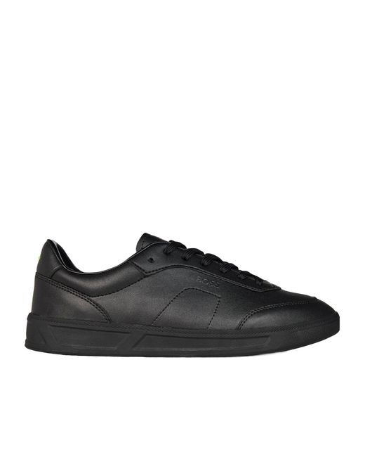 Boss Black Leather Casual Shoes for men