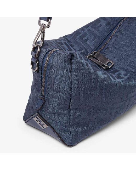 Fendi Blue Squared Ff Lui Medium Shoulder Bag for men